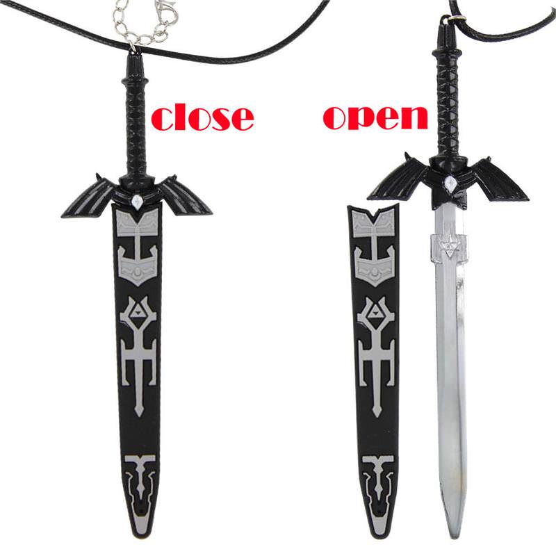 Legend of Zelda Dark Hyrule Warrior Master Sword Necklace - Tophatter's Army Products & Self Defense Collectible Weapons - Tophatter Daily Deals
